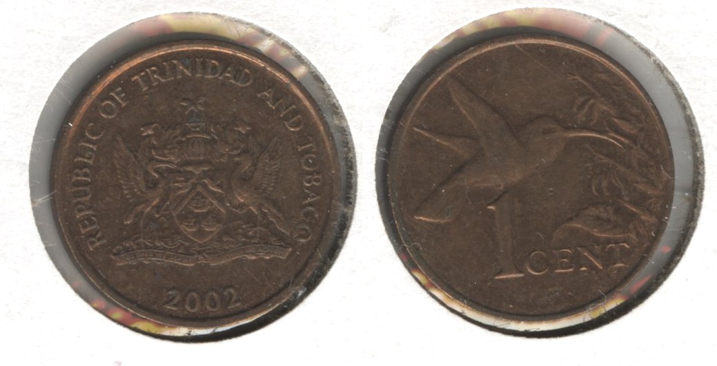 2002 Trinidad and Tobago 1 Cent EF-40