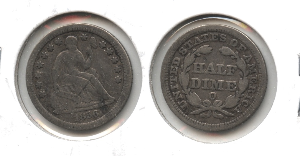 1856-O Seated Liberty Half Dime Fine-12