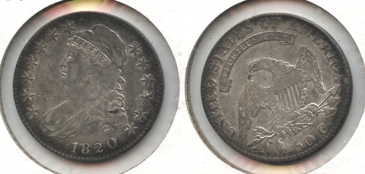 1820 Capped Bust Half Dollar VF-20