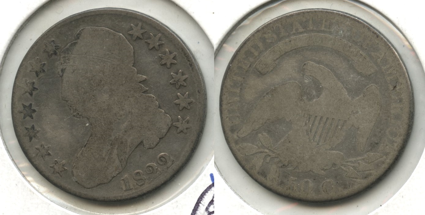 1822 Capped Bust Half Dollar Good-4