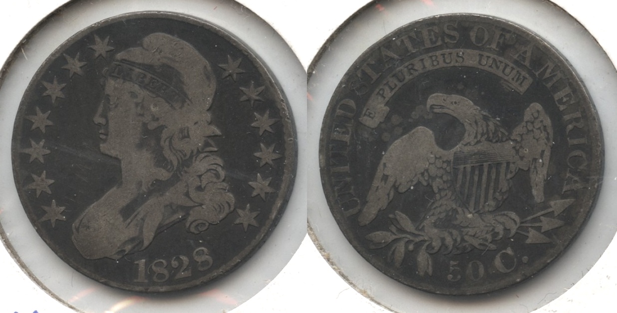 1828 Capped Bust Half Dollar VG-8