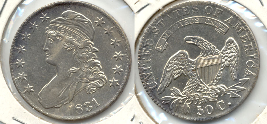 1831 Capped Bust Half Dollar AU-50