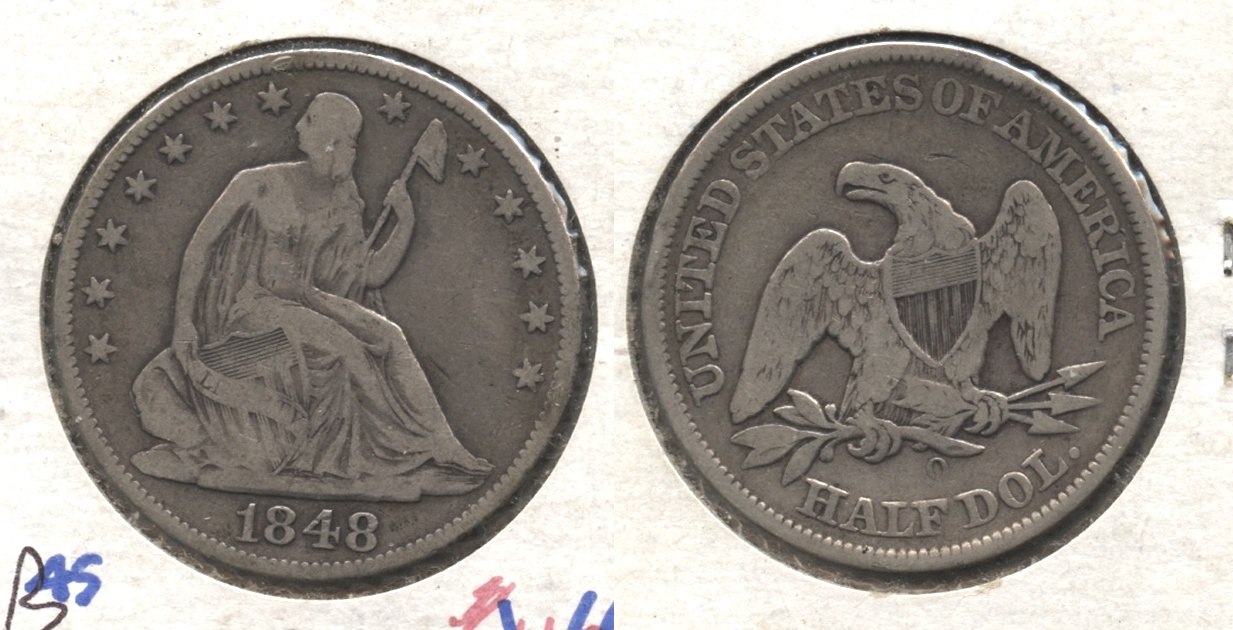1848-O Seated Liberty Half Dollar VG-8 WB-103