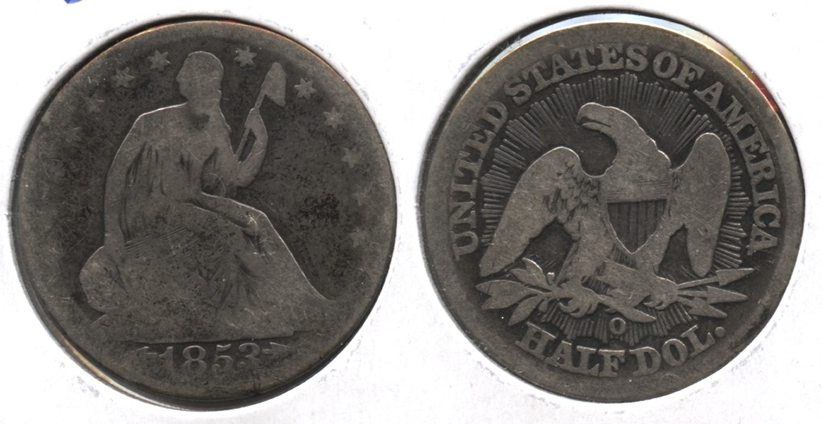 1853-O Seated Liberty Half Dollar AG-3