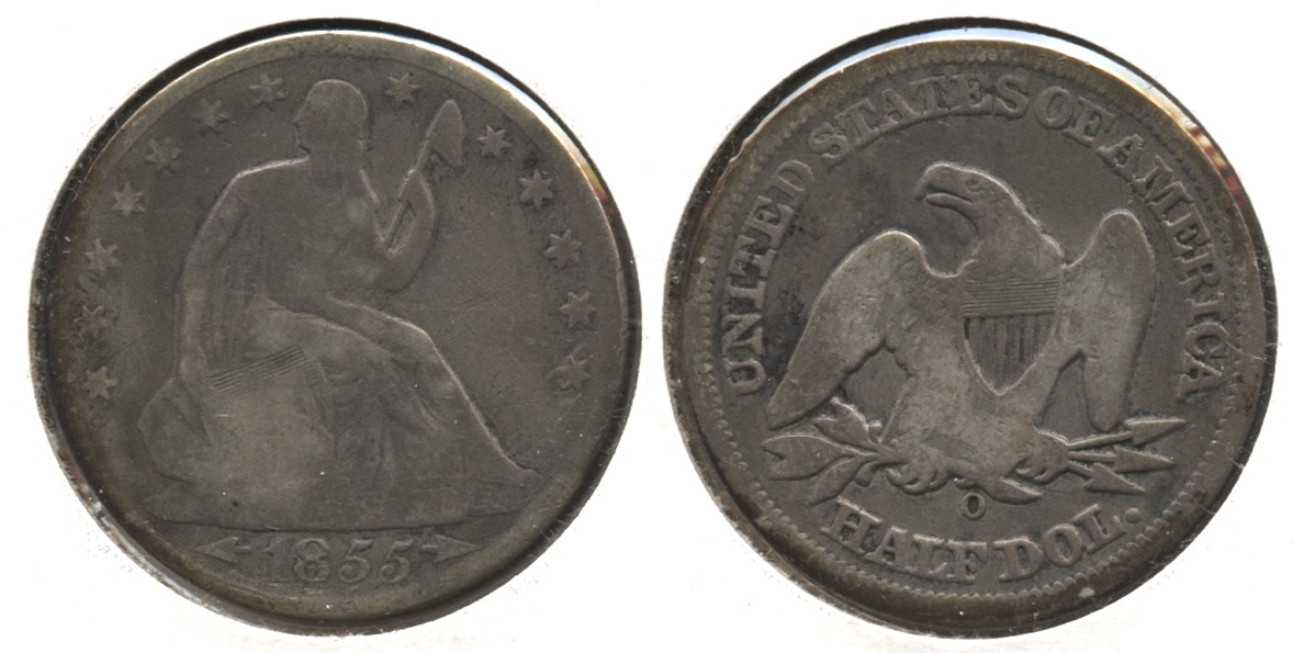 1855-O Seated Liberty Half Dollar Good-6