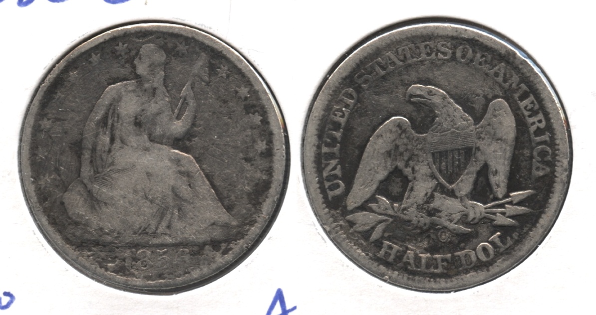 1856-O Seated Liberty Half Dollar Good-4 Rough