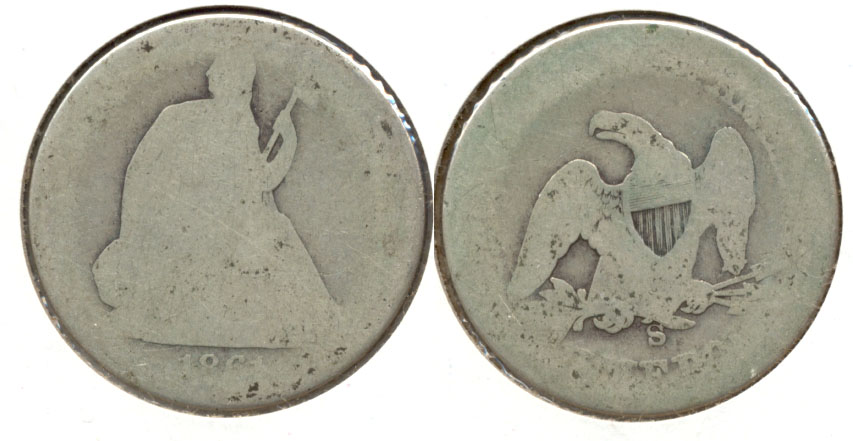 1861-S Seated Liberty Half Dollar Fair-2