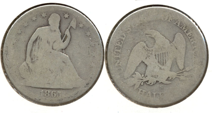 1865-S Seated Liberty Half Dollar Fair-2