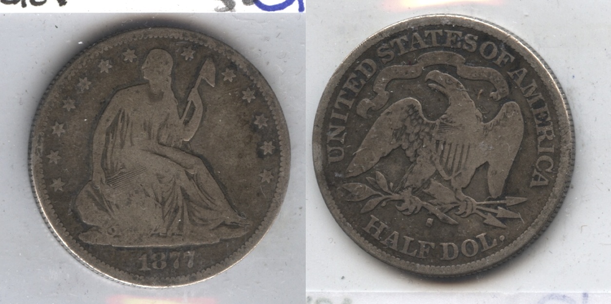 1877-S Seated Liberty Half Dollar Good-4