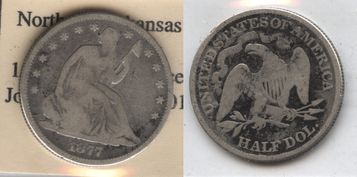 1877 Seated Liberty Half Dollar AG-3