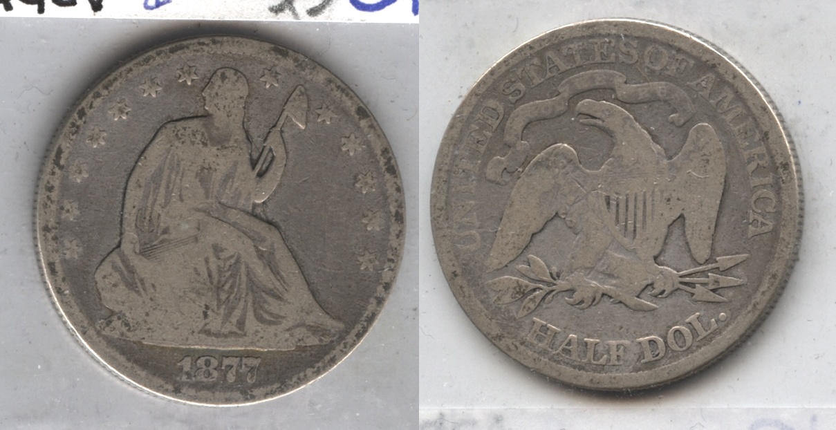 1877 Seated Liberty Half Dollar Good-4 #d