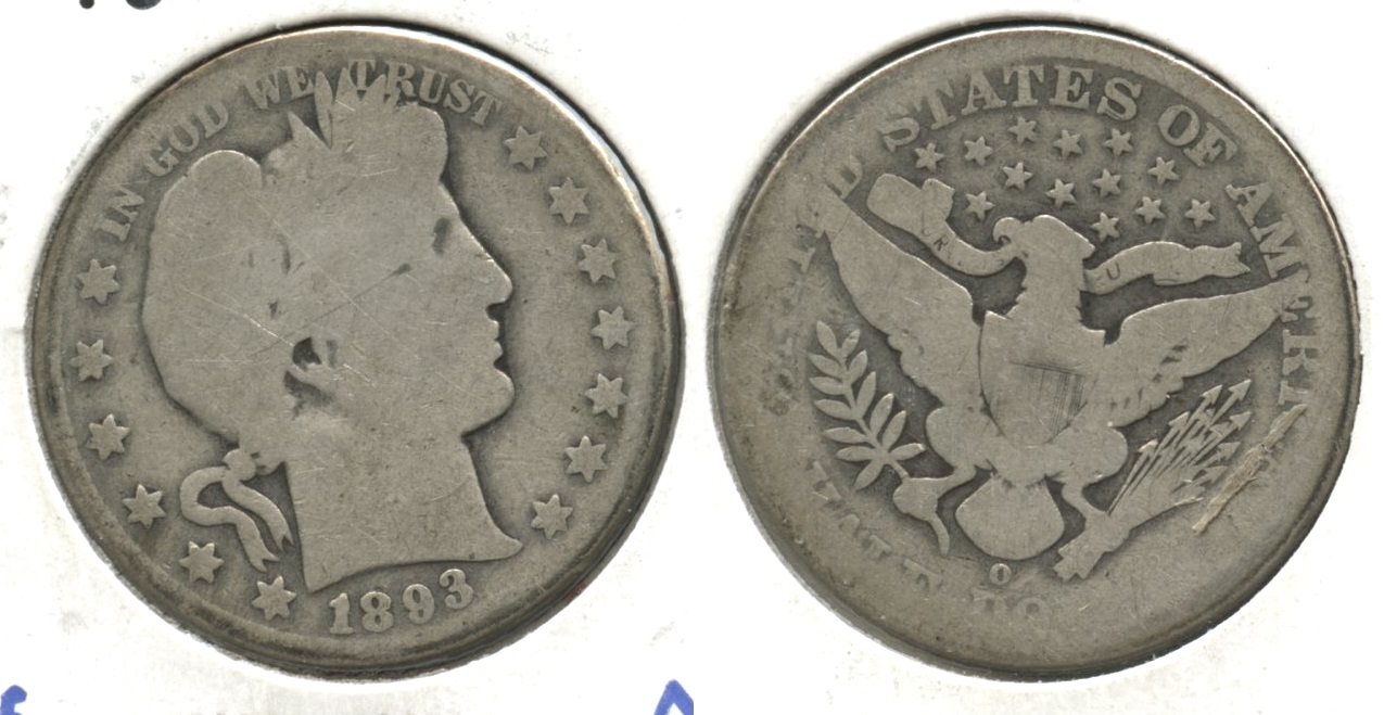 1893-O Barber Half Dollar AG-3 #b
