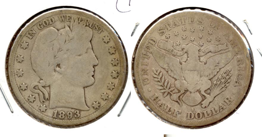 1893-S Barber Half Dollar Good-6