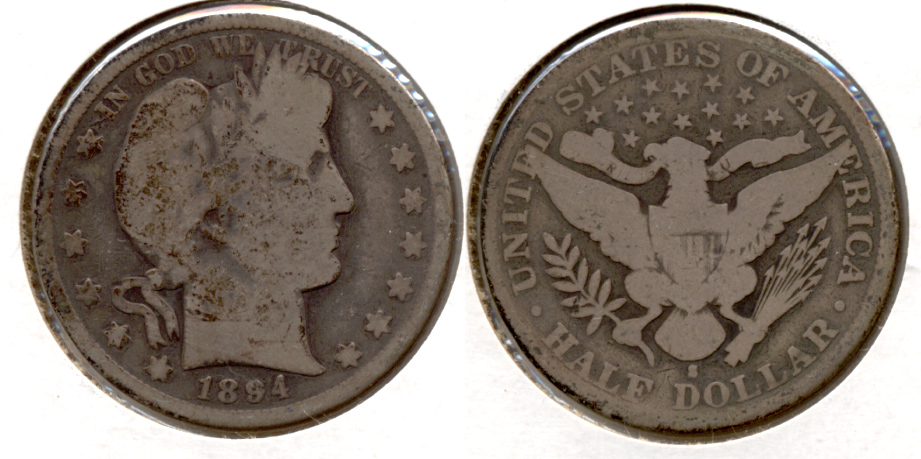 1894-S Barber Half Dollar Good-4 a