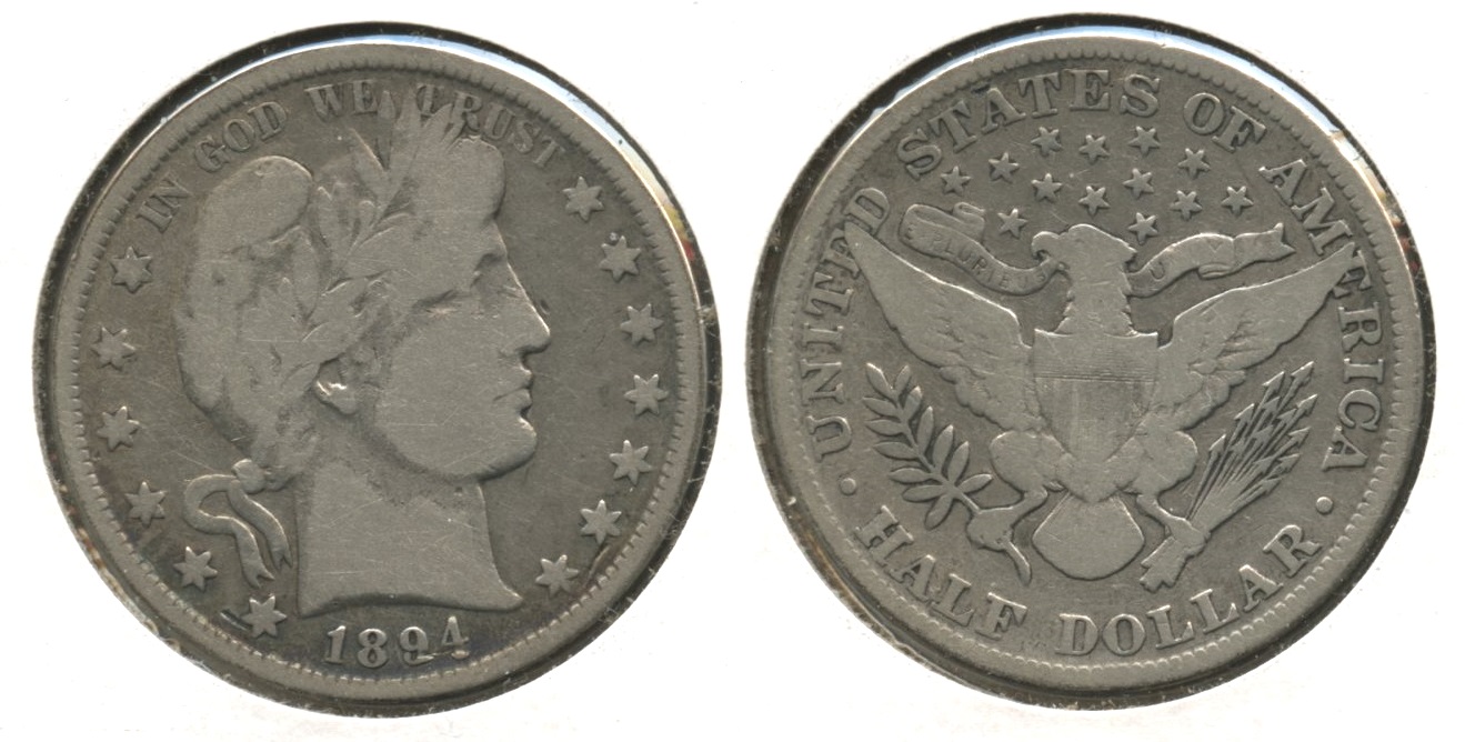 1894 Barber Half Dollar Good-6