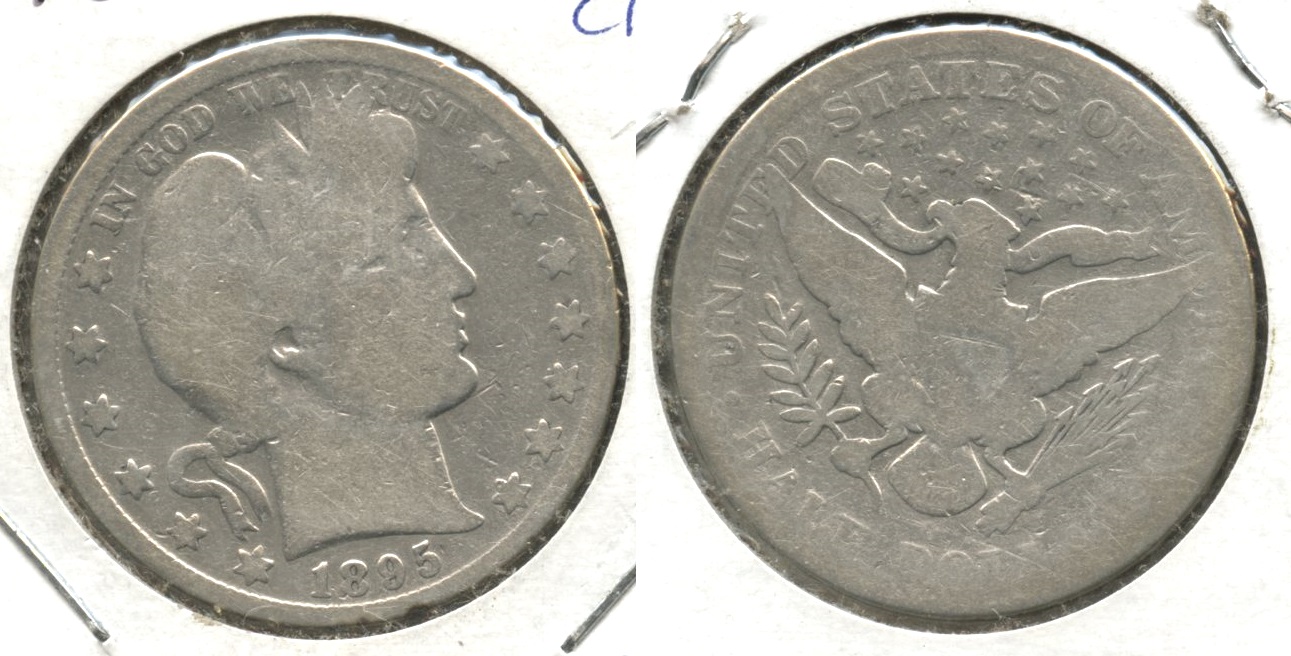 1895-O Barber Half Dollar AG-3 #b Cleaned