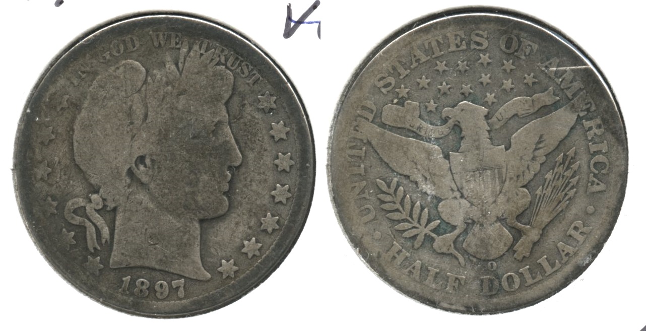1897-O Barber Half Dollar Good-4
