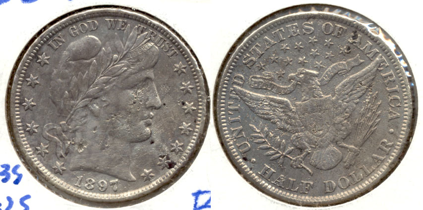 1897 Barber Half Dollar MS-60 Rough
