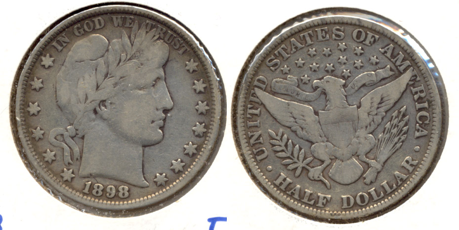 1898 Barber Half Dollar Fine-12