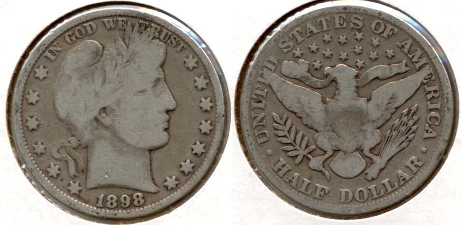 1898 Barber Half Dollar Good-4 b