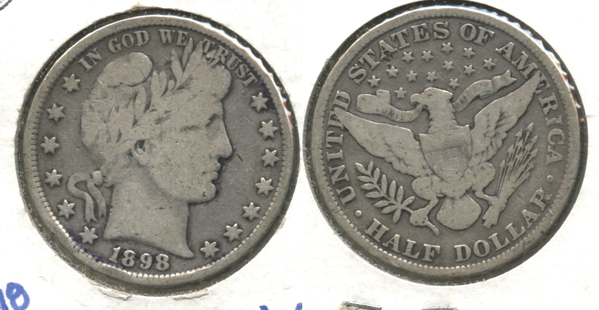 1898 Barber Half Dollar VG-8 #b