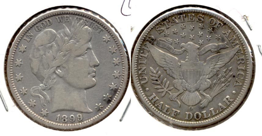 1899-O Barber Half Dollar Fine-12