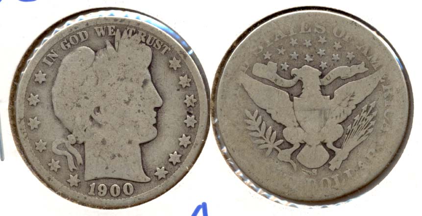 1900-S Barber Half Dollar AG-3