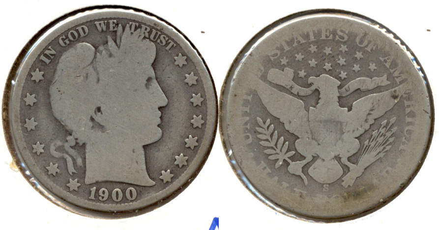 1900-S Barber Half Dollar AG-3 a