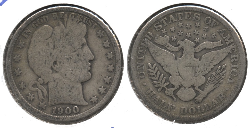 1900 Barber Half Dollar Good-4 #j