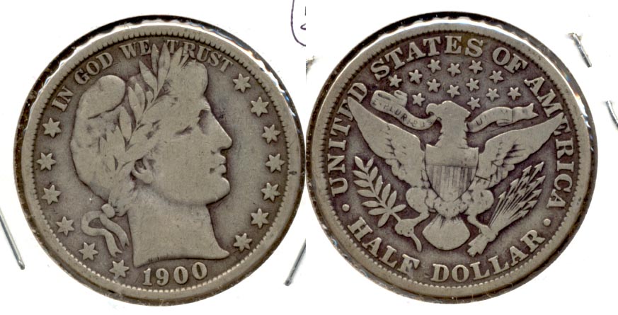 1900 Barber Half Dollar VG-8