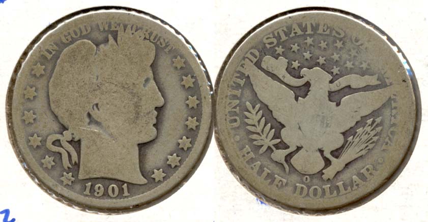 1901-O Barber Half Dollar AG-3
