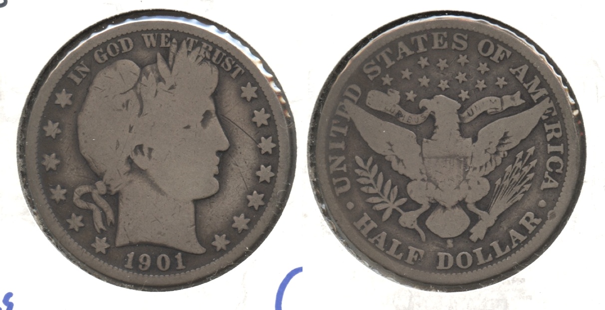 1901-S Barber Half Dollar Good-4 #b