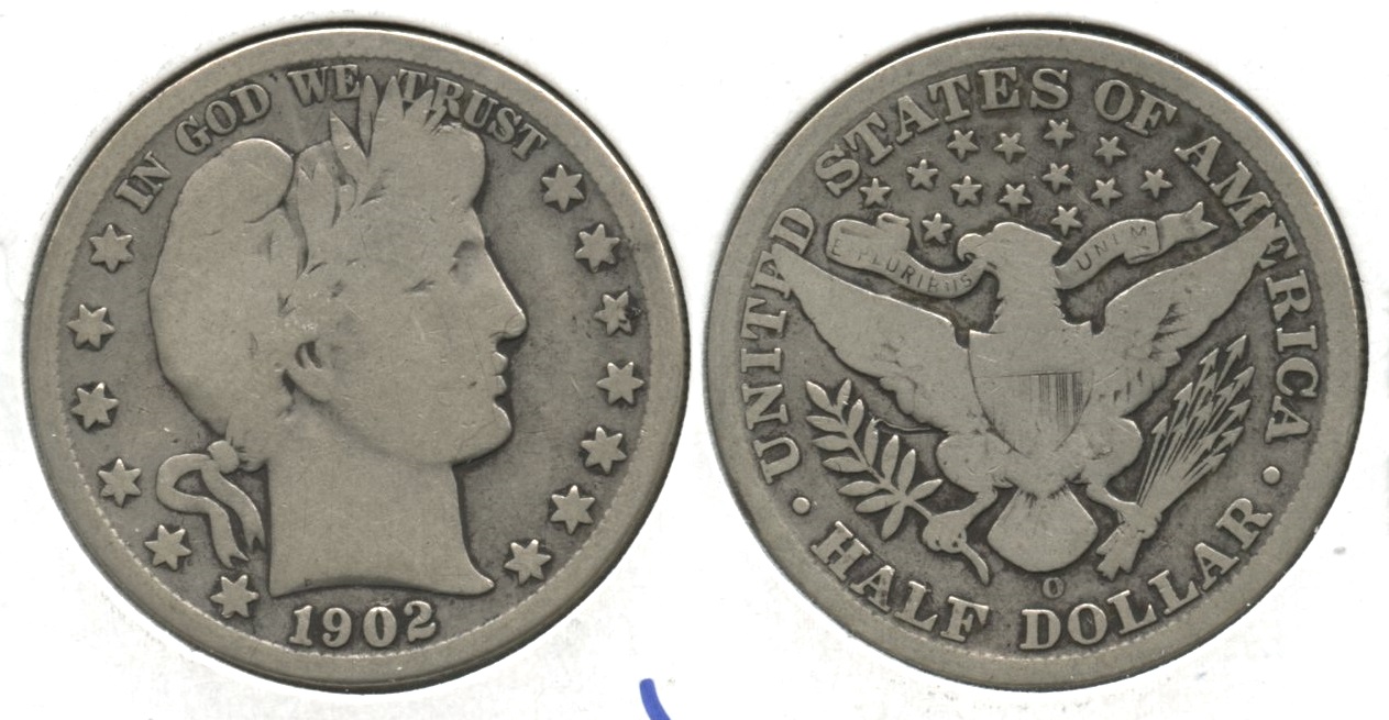 1902-O Barber Half Dollar Good-4 #f