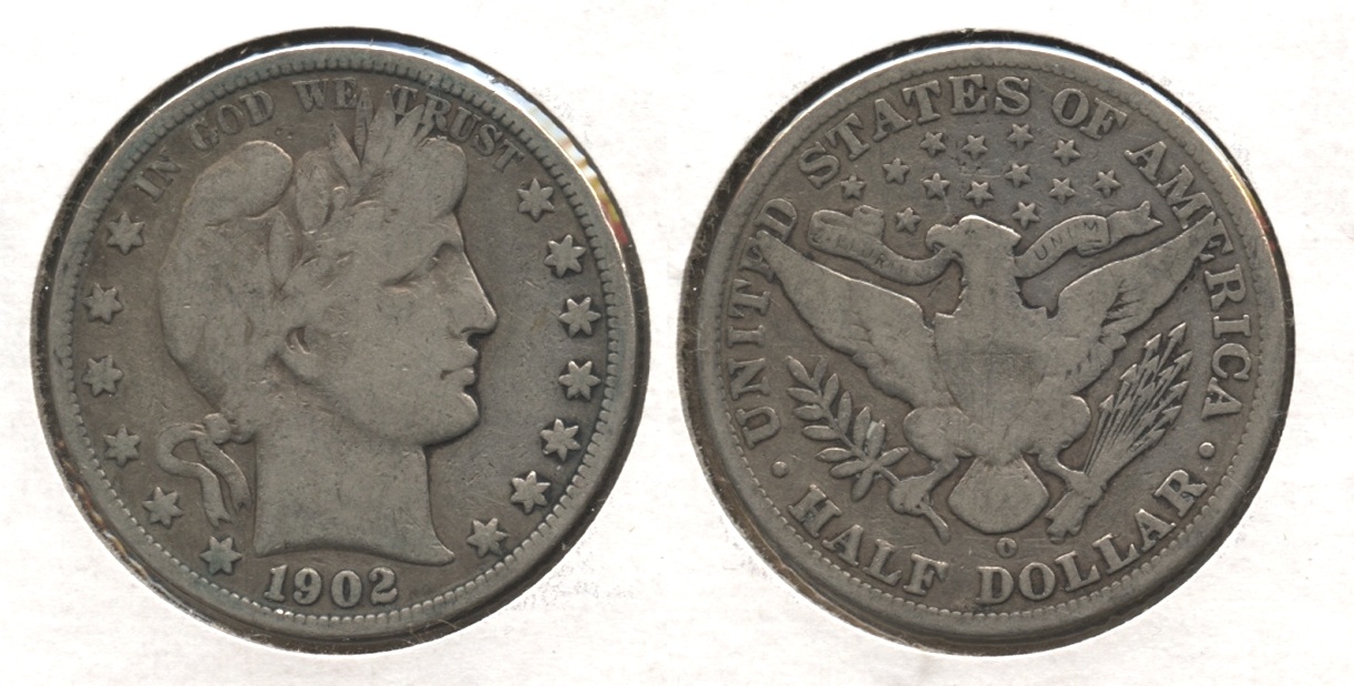 1902-O Barber Half Dollar VG-8 #a