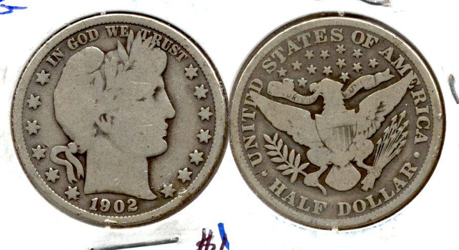 1902 Barber Half Dollar Good-4 a