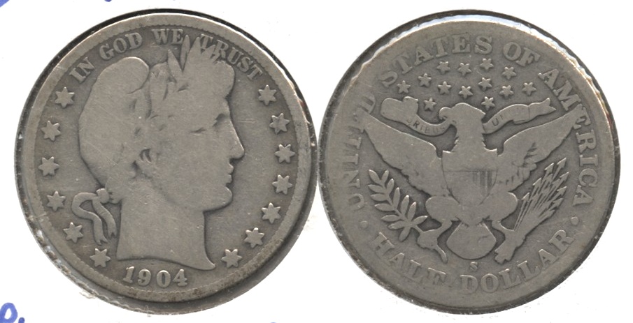 1904-S Barber Half Dollar AG-3