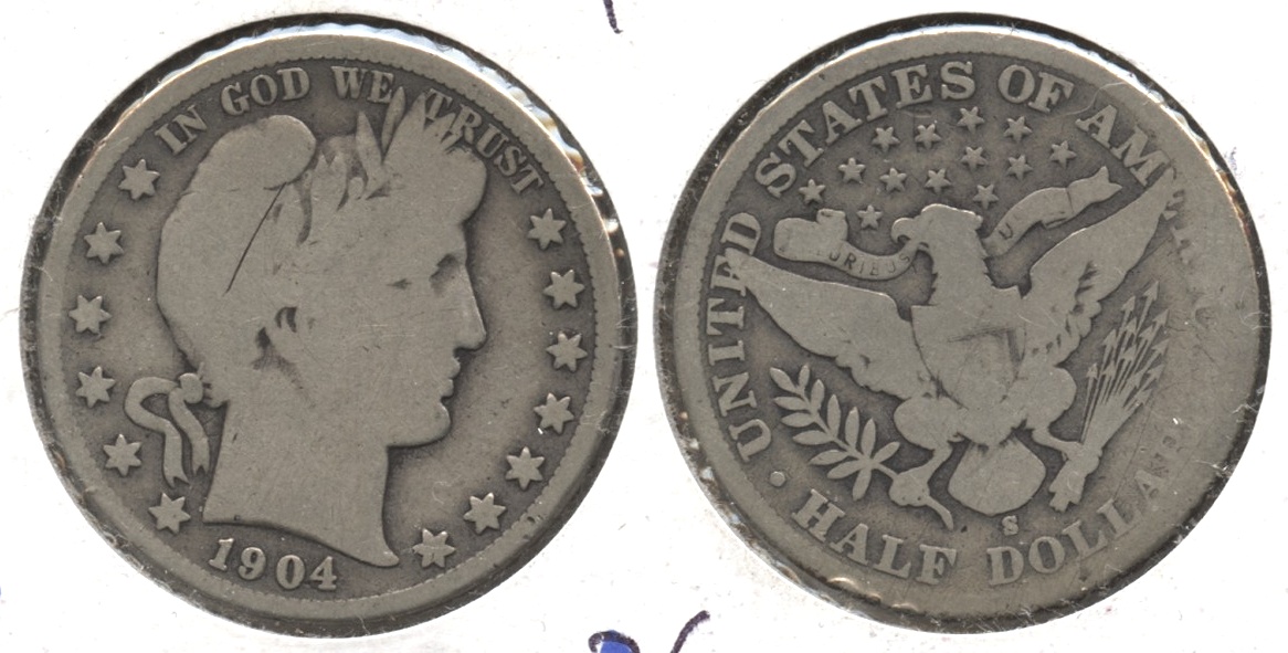 1904-S Barber Half Dollar AG-3 #a