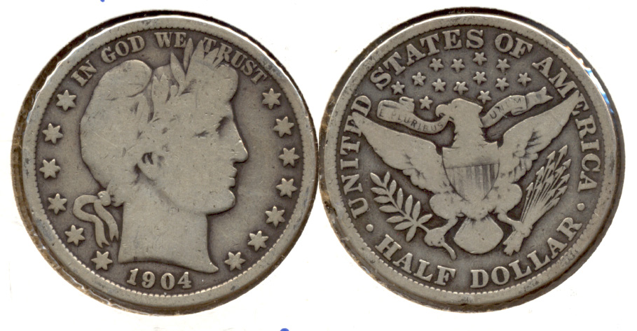 1904 Barber Half Dollar Good-4 b