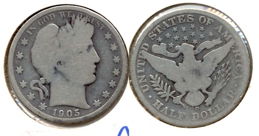 1905-O Barber Half Dollar AG-3