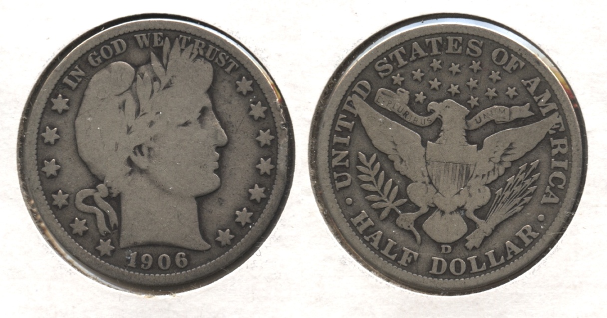 1906-D Barber Half Dollar Good-4 #q