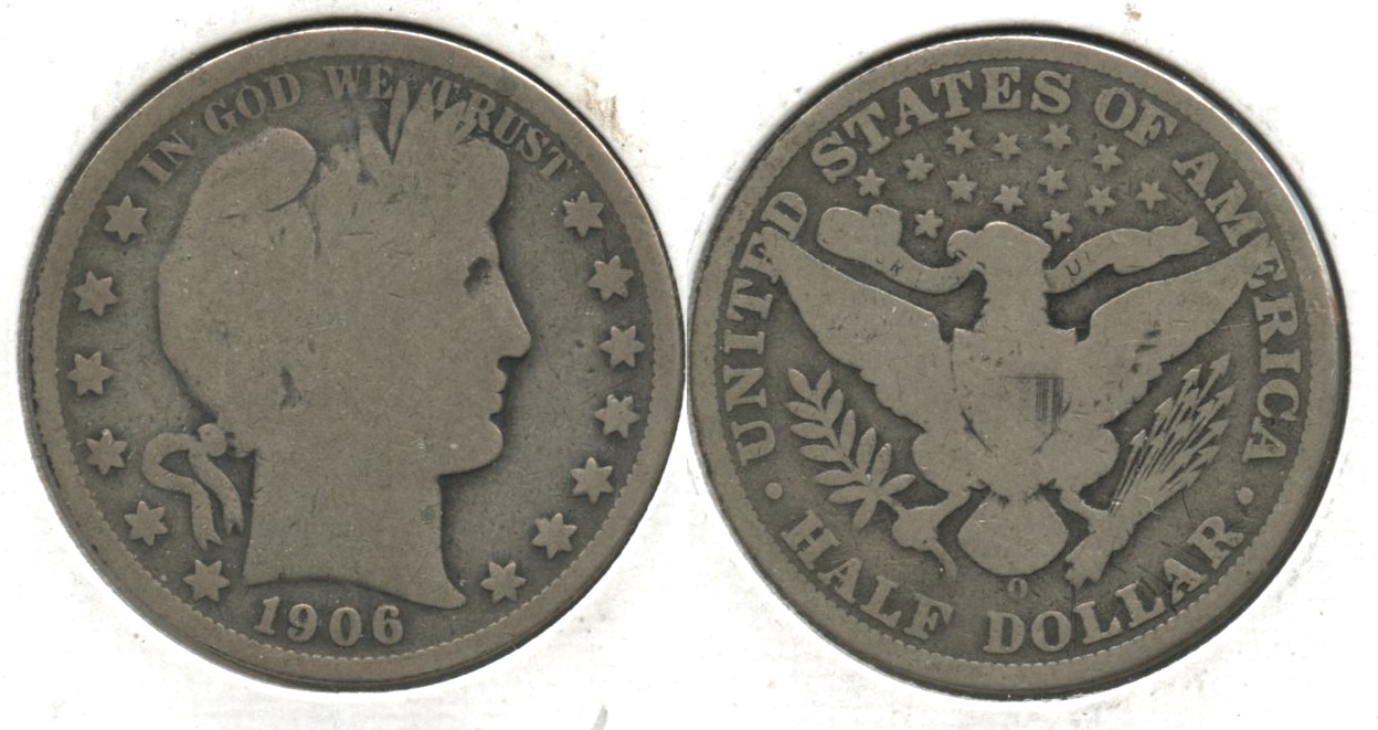 1906-O Barber Half Dollar Good-4 #p