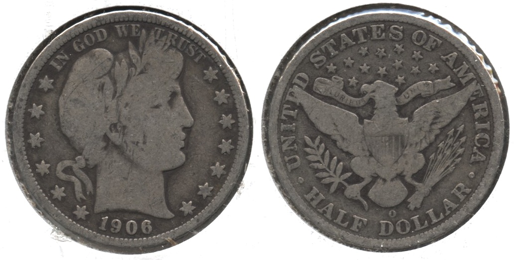 1906-O Barber Half Dollar Good-6 #a