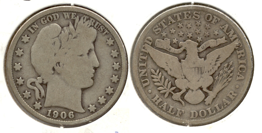1906 Barber Half Dollar Good-4 a