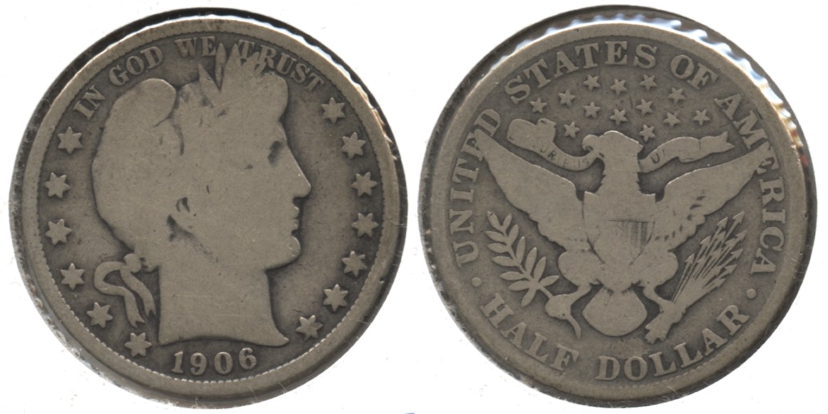 1906 Barber Half Dollar Good-4 #j