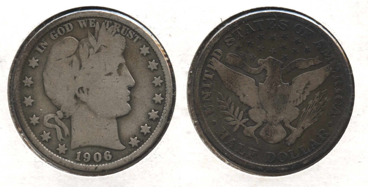 1906 Barber Half Dollar Good-4 #q