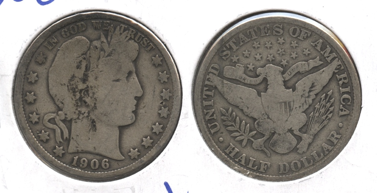 1906 Barber Half Dollar Good-4 #s