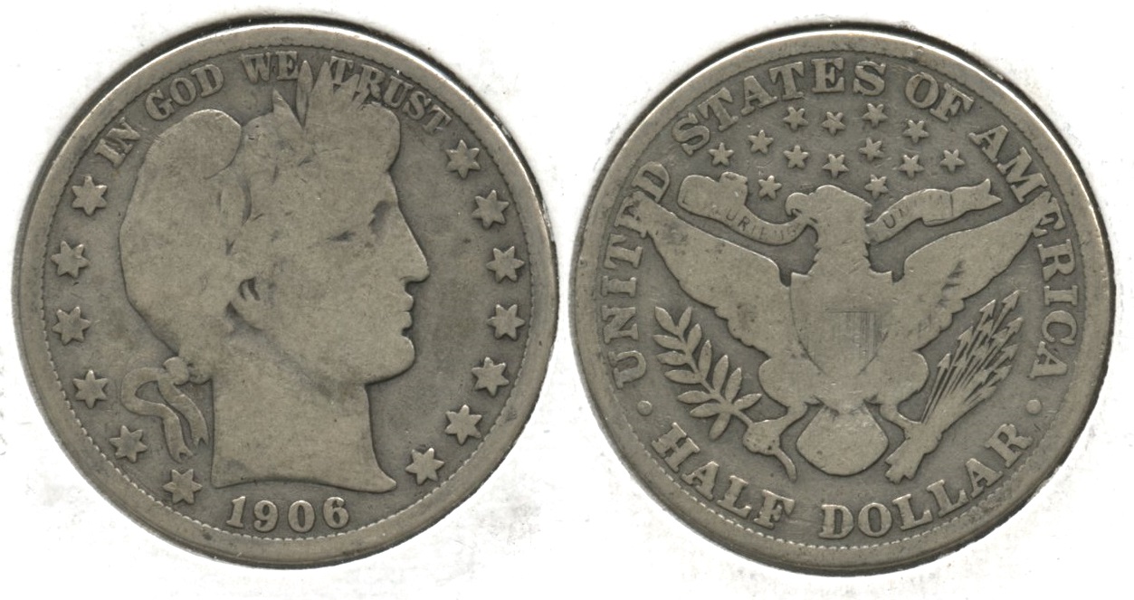 1906 Barber Half Dollar Good-4 #v