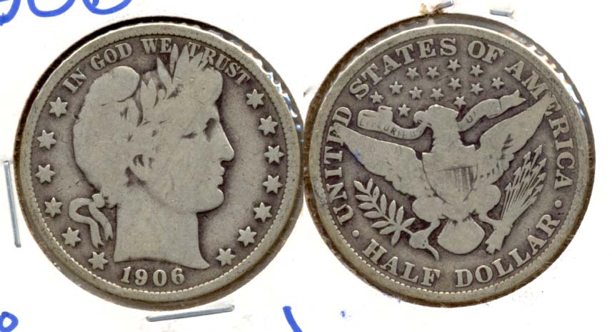 1906 Barber Half Dollar Good-6