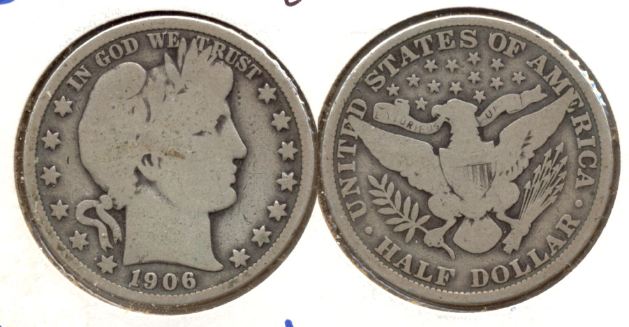 1906 Barber Half Dollar Good-6 a