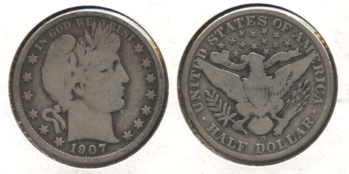 1907-O Barber Half Dollar Good-4 #o